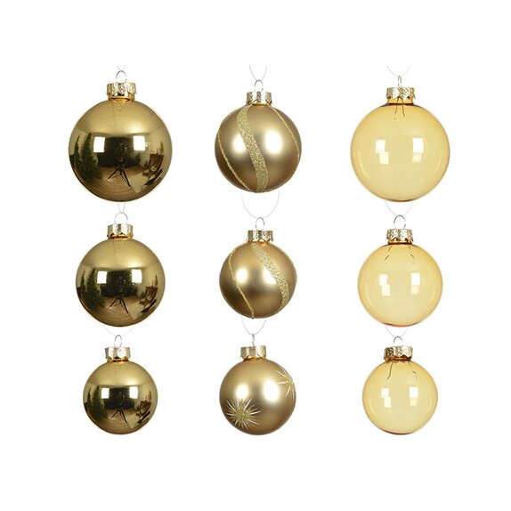Decoris Baubles Box Set Gold - image 2