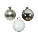 Decoris Baubles Set white/silver - image 2