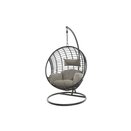 Decoris London Hanging Wicker Egg Chair Grey - image 2