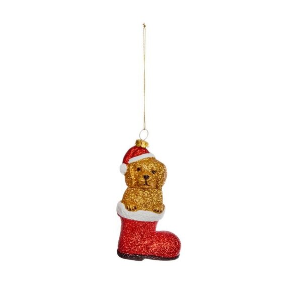 Dog in Boot Pendant