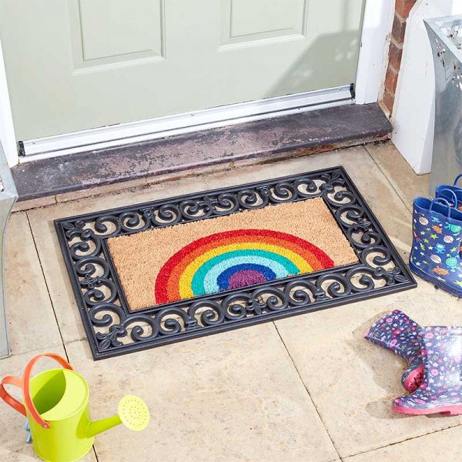 Doormat Rainbow Decoir Insert Knights Garden Centres