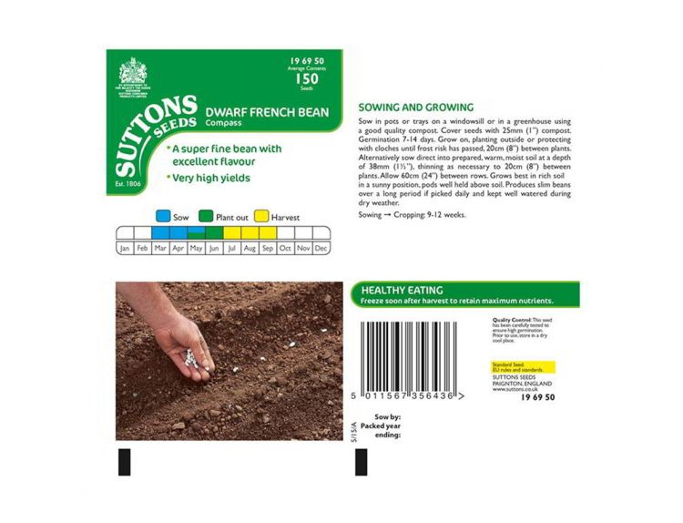 Dwarf French Bean Seeds Compass - image 2