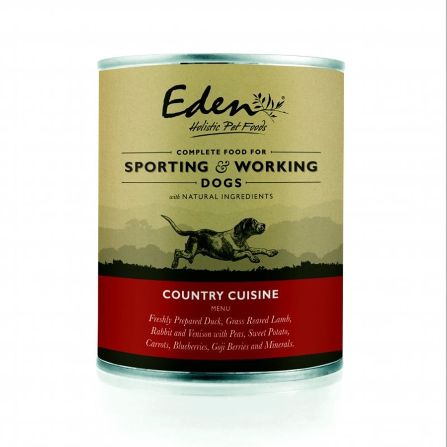 Eden Working Dog Can Country Cuisine 400g Knights Garden Centres