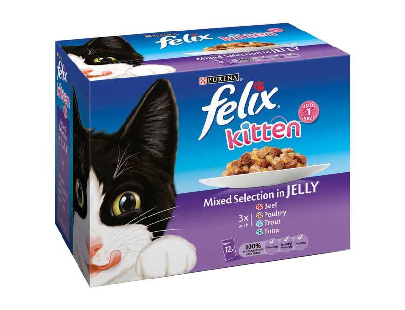 Felix Kitten Mixed Selection Multipack (12x100g) - Knights Garden Centres