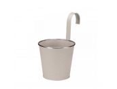 Fence & Balcony Hanging Pot Ivory 6" - image 1