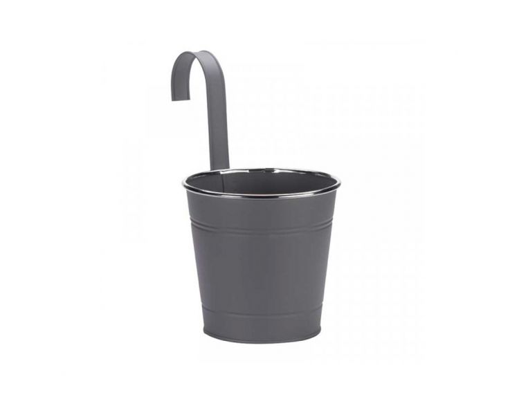 Fence & Balcony Hanging Pot Slate 6" - image 1