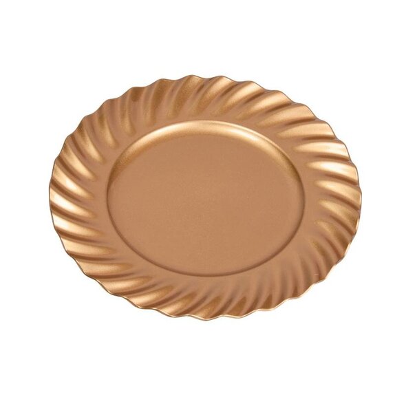 Festive DecorPlate  Gold Swirl - 33cm - image 2