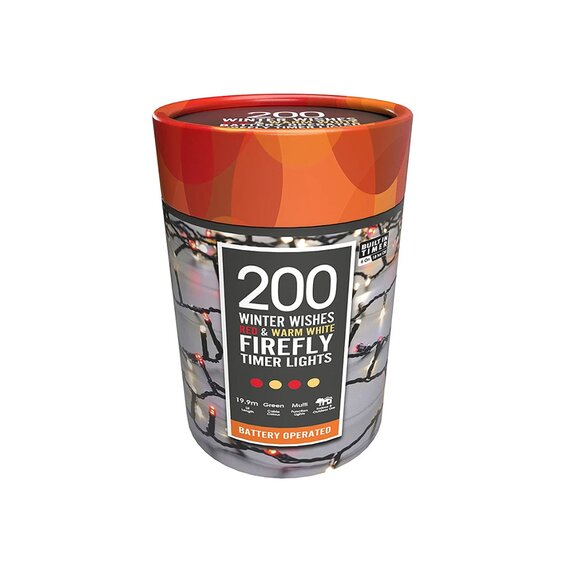 Festive Firefly Lights Winter Wishes LED 200 