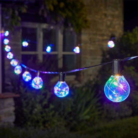 Firefly Festoon Lights Multi Coloured - Set of 10