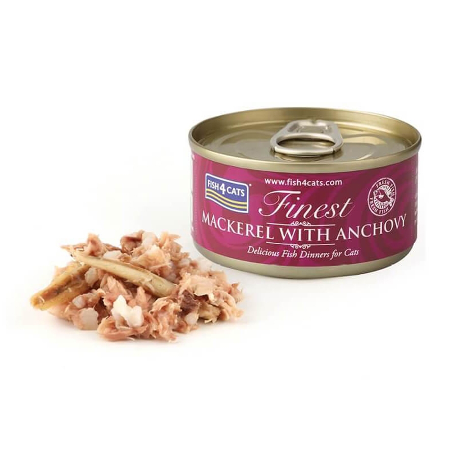 Fish4Cats Mackerel with Anchovy 70g Knights Garden Centres