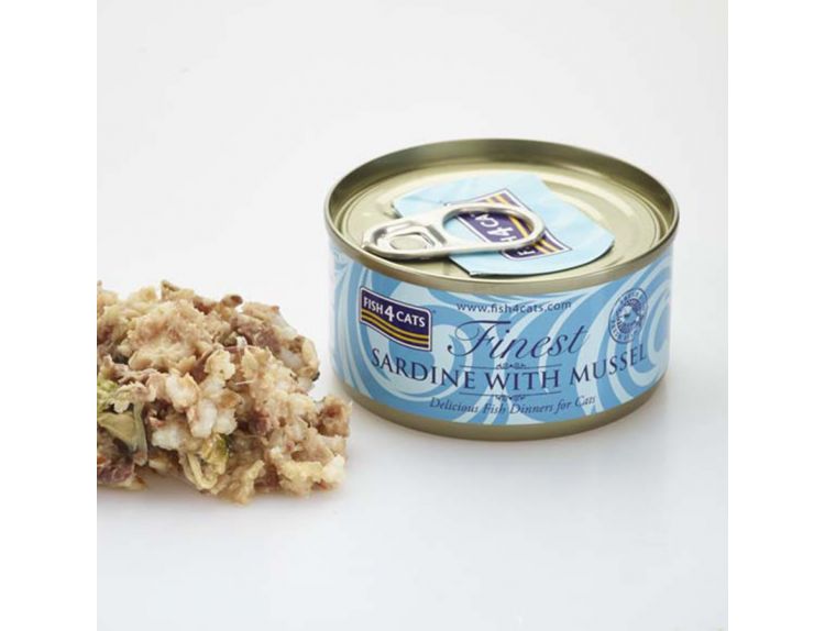 Fish4cats Sardine with Mussel 70g