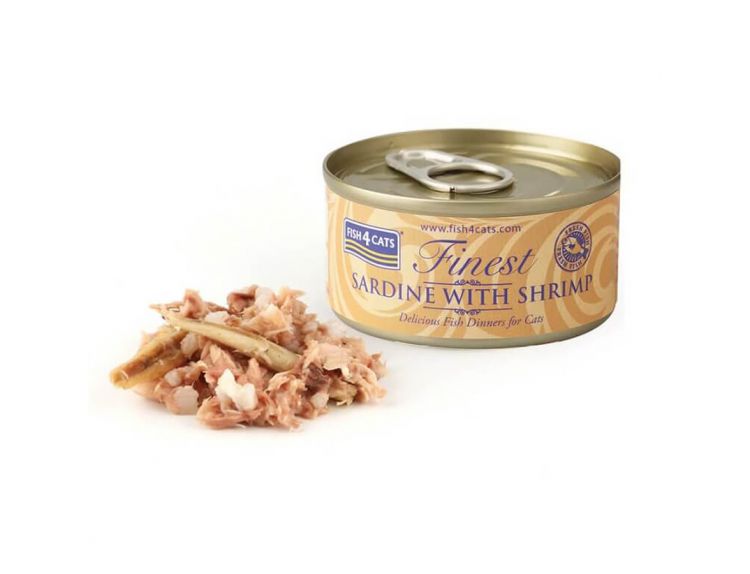 Fish4cats Sardine with Shrimp 70g