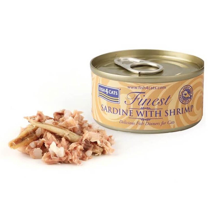 Fish4cats Sardine with Shrimp 70g Knights Garden Centres