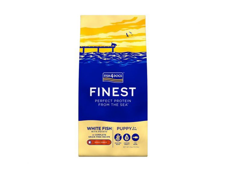 Fish4dogs Finest Puppy White Fish small kibble 1.5kg