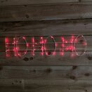 Flashing HO HO HO Sign 80cm