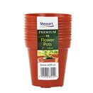 Flower Pots 7.6cm (3") x 10 Multi-Pack Terracotta