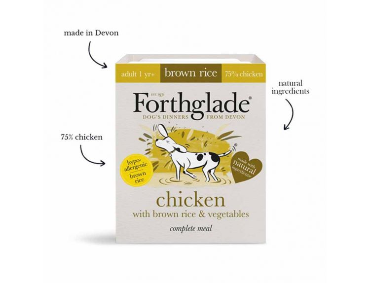 Forthglade Chicken & Brown Rice 395g