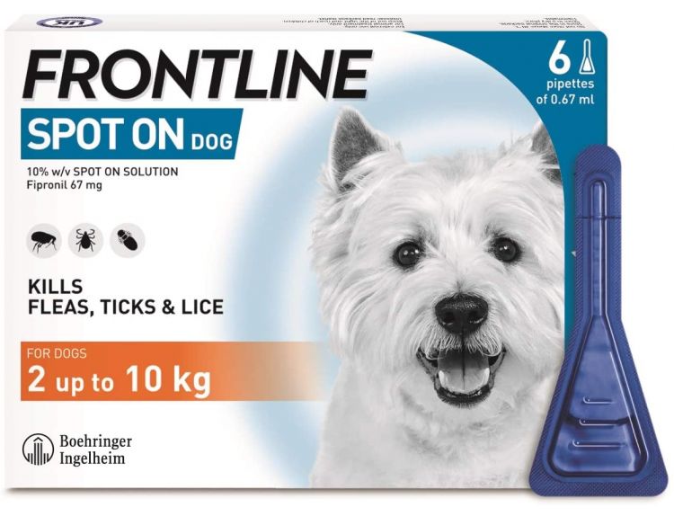 Frontline Spot on. Small Dog. 0-10kg