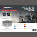 Furniture Cover 6 Seater Round Set Grey