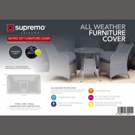 Furniture Cover Bistro Set Grey
