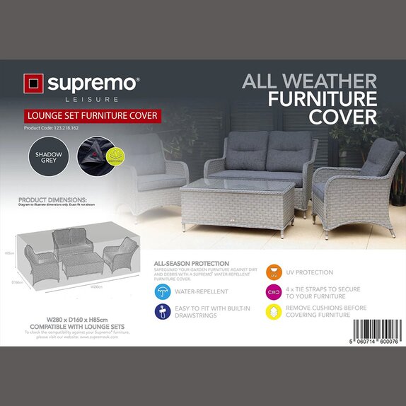 Furniture Cover Lounge Set Grey