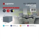 Furniture Cover Square Fire Pit (4 lounge chair) grey