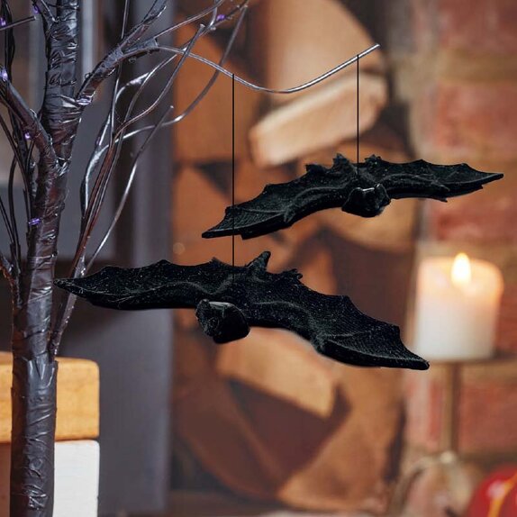 Furry Bat Pendants - 2pk