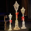 Glitter Twist Gold Lamp Post 1.50m LV