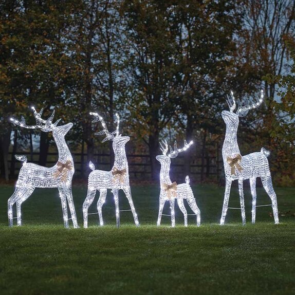 GlitterTwist Silver Reindeer 115cm  LV
