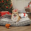 Grey Plaid Gusset Mattress Medium