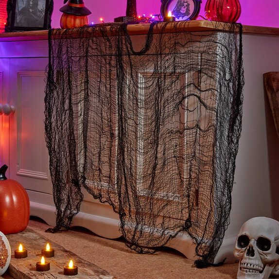 Halloween Black Drape - 1.8x 0.75m