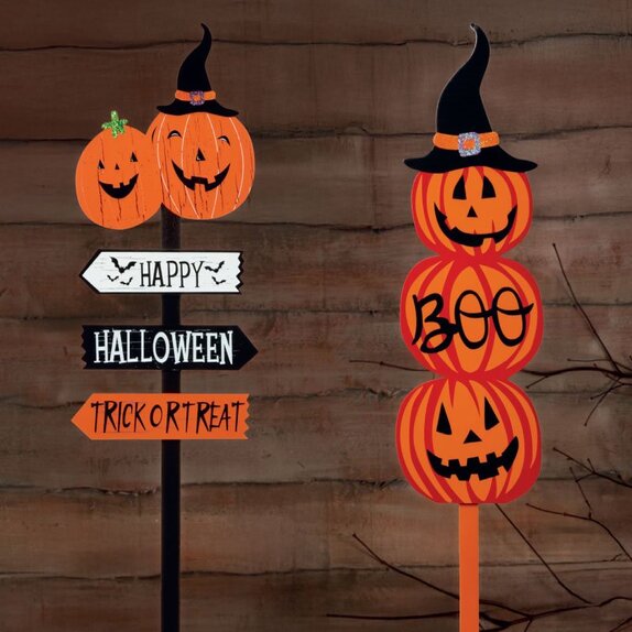 Halloween Sign Stakes - Mixed Case