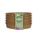 Haxnicks Bamboo Saucer 5pk Terracotta 5"