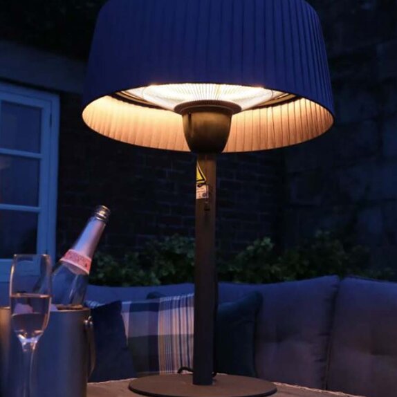 Heater Outdoor Table Top Lamp Shade Smokey Grey - image 2