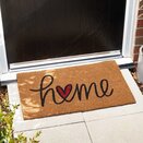 Home Is Where The Heart Is Decoir Mat 75x45cm