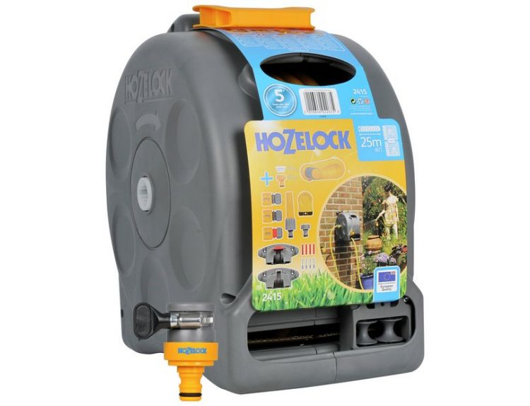 Hozelock 2 in 1 Hose Reel Kit 25m hose - image 1