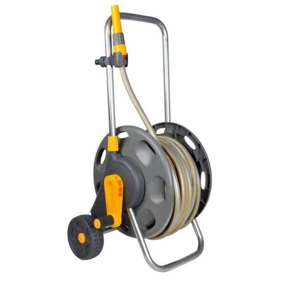 Hozelock Assembled 60m Hose Cart with 30m Hose & Fittings - image 1