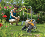 Hozelock Premium Metal Hose Cart with 50m Hose & Gun - image 2