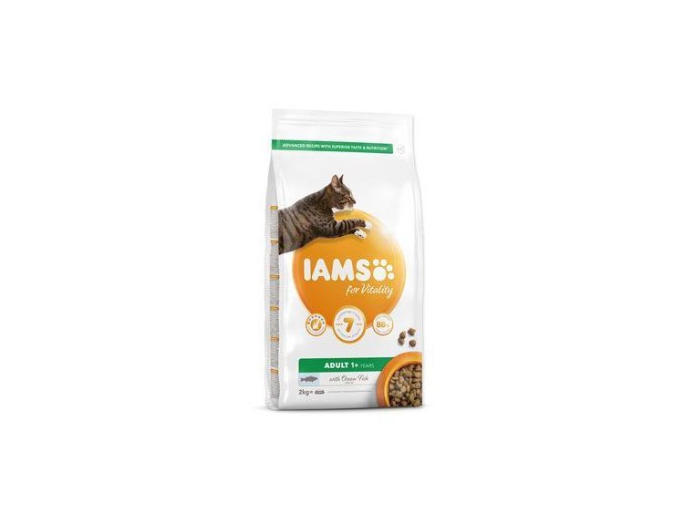 Iams Vitality Adult Cat Food with Ocean Fish 2kg