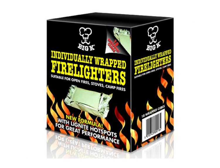 Individually Wrapped Firelighters pack of 18