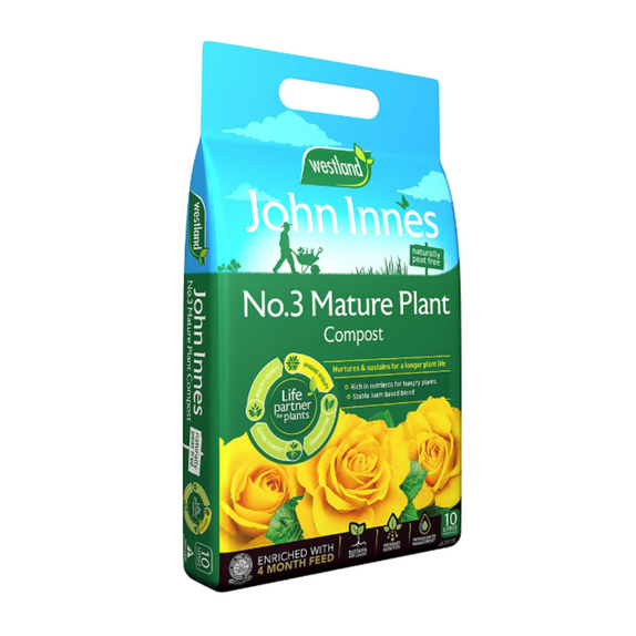 John Innes Peat Free No.3 Mature Plant Compost 10L