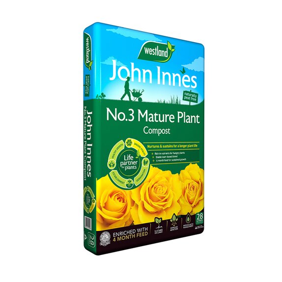 John Innes Peat Free No 3 Mature Plant Compost  28L