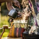 Kadai Chai set of 6 Glasses Green