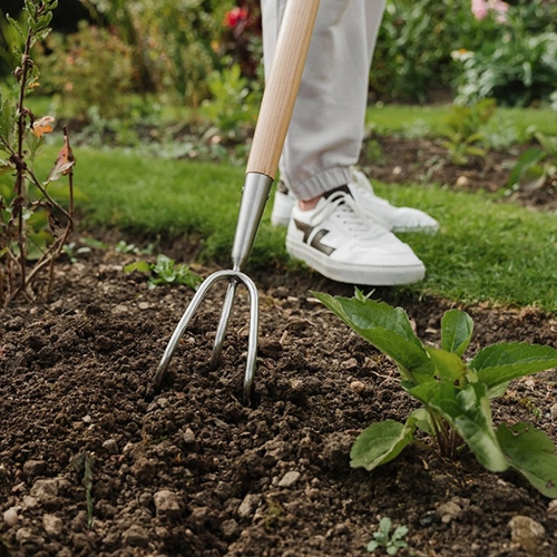Kent & Stowe Cultivateur Manuel 3 Griffes Acier Carbone – Outil De Jardin Robuste Et Élégant