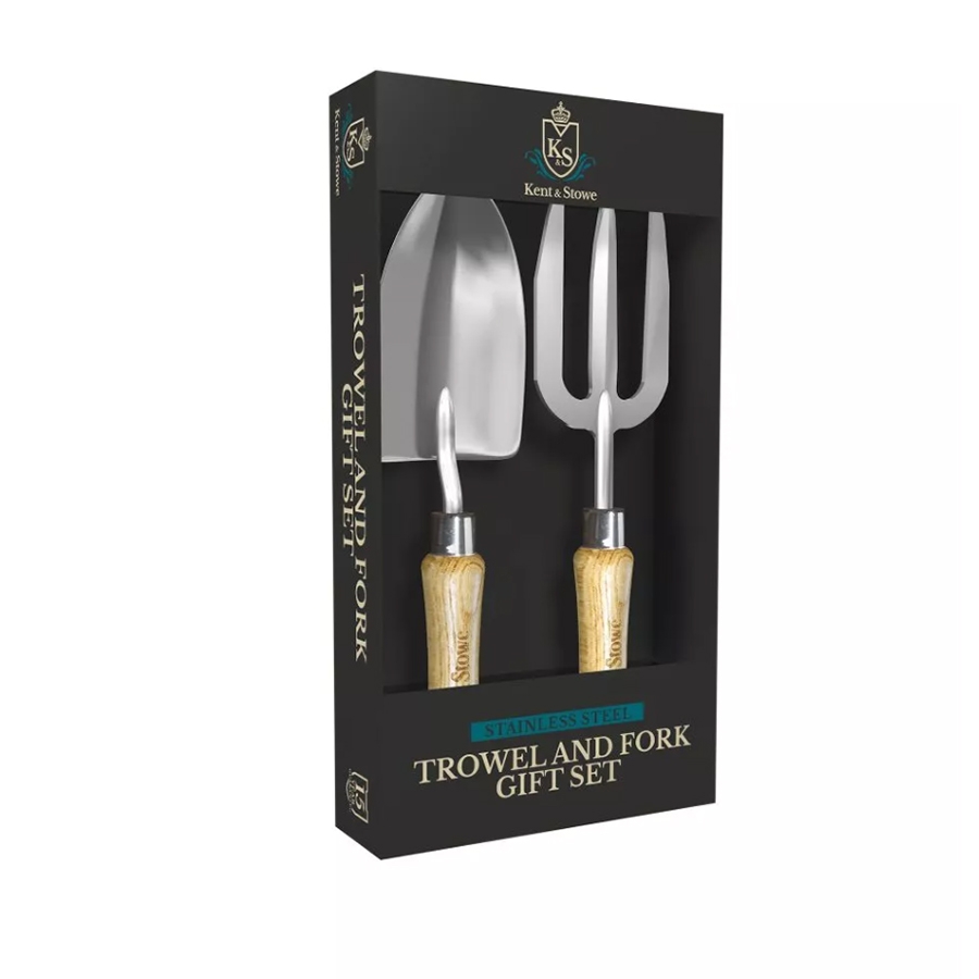 Kent and Stowe Trowel & Fork Gift Set Knights Garden Centres