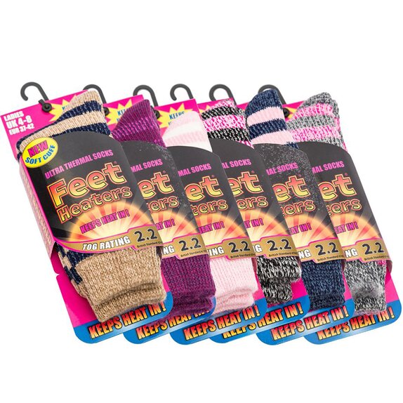 Ladies Feet Heater Socks  Size 4-8