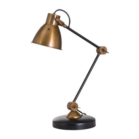 Lamp Adjustable Black And Gold Industrial 