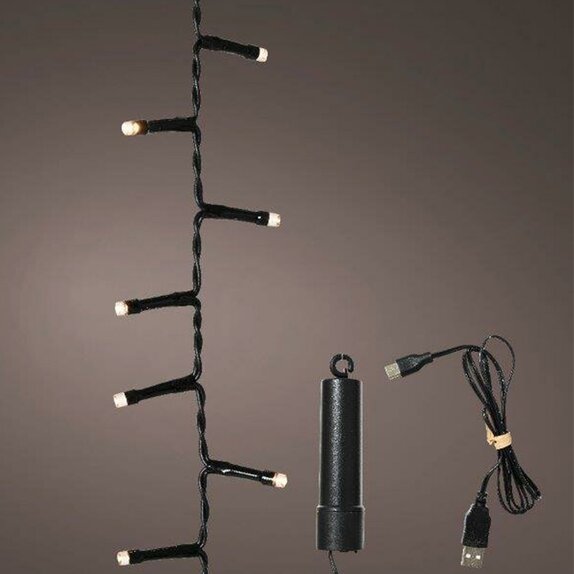 LED Rechargeable Compact warm white lights 4m - image 2