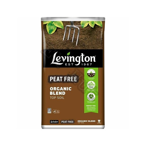 Levington Peat Free Organic Blend Top Soil 20L