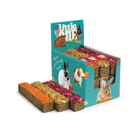 Little One Stick from meadow grasses with topping, assorted (carrot, marigold, rose), 85 g